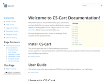 Tablet Screenshot of docs.cs-cart.com